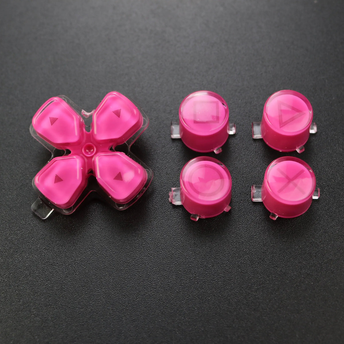 1Set For PS5  V1 V2 V3 Controller Gamepad Crystal Button A B X Y D Pad Cross Direction Function Key Replacement Game console repair parts
