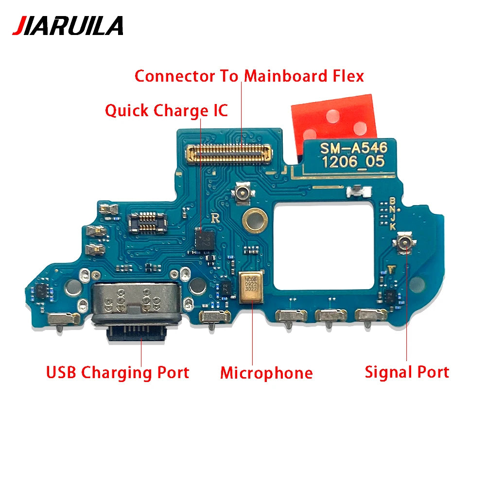 50Pcs, New For Samsung A13 A23 A33 A53 A14 A24 A34 A54 4G 5G USB Charge Port Jack Dock Connector Charging Board Flex Cable Samsung phone repair parts