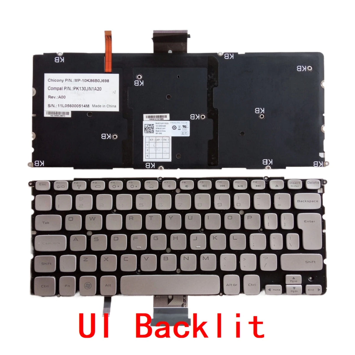 New UI Spanish Arab Portuguese Laptop Backlit Keyboard For Dell XPS 14Z L412z 15z L511z L512Z P24G Notebook PC ReplacementDell laptop repair parts