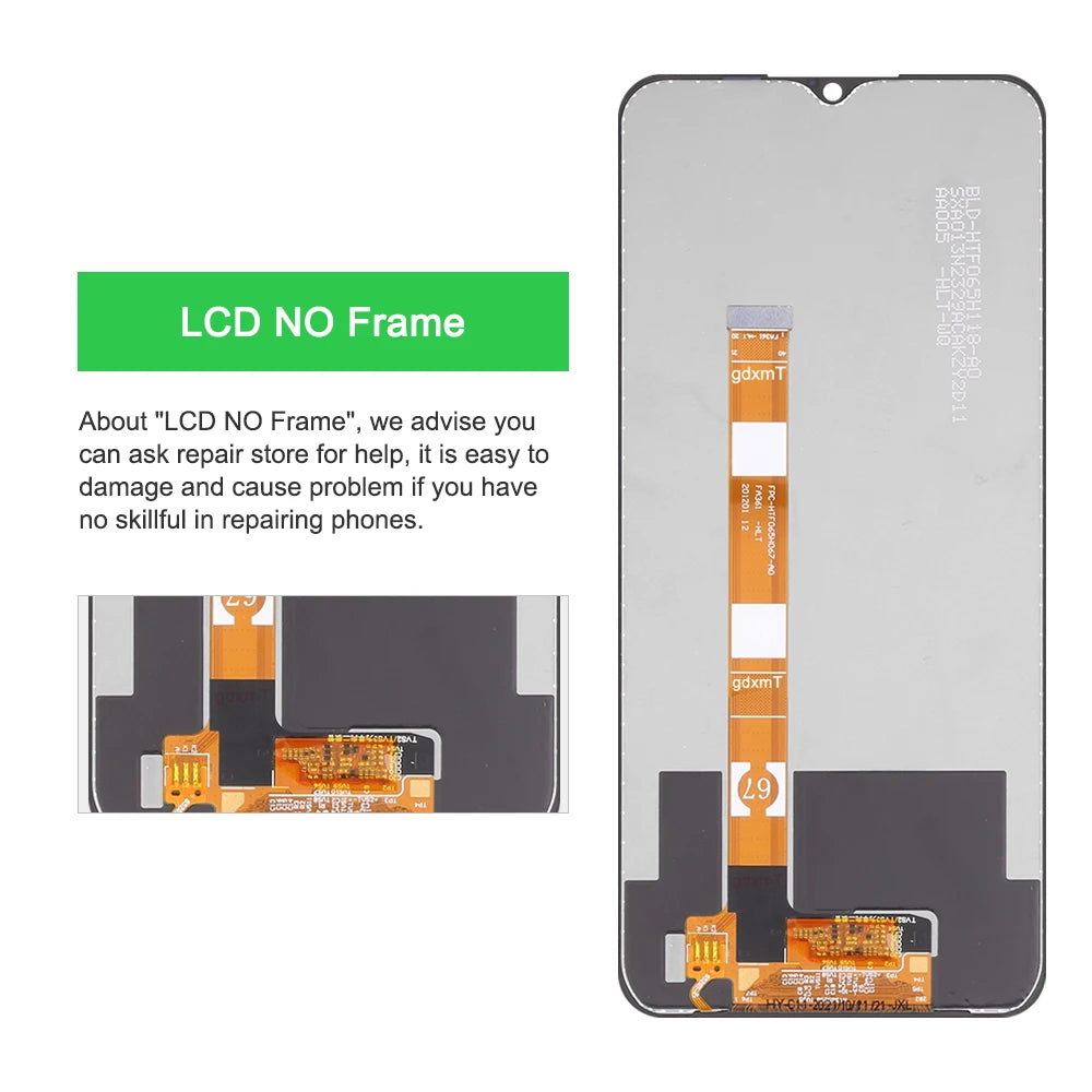 6.52" Screen for Oppo A54s CPH2273 Lcd Display Digital Touch Screen with Frame for Oppo A54s Screen Assembly Replacement OPPO phone repair parts