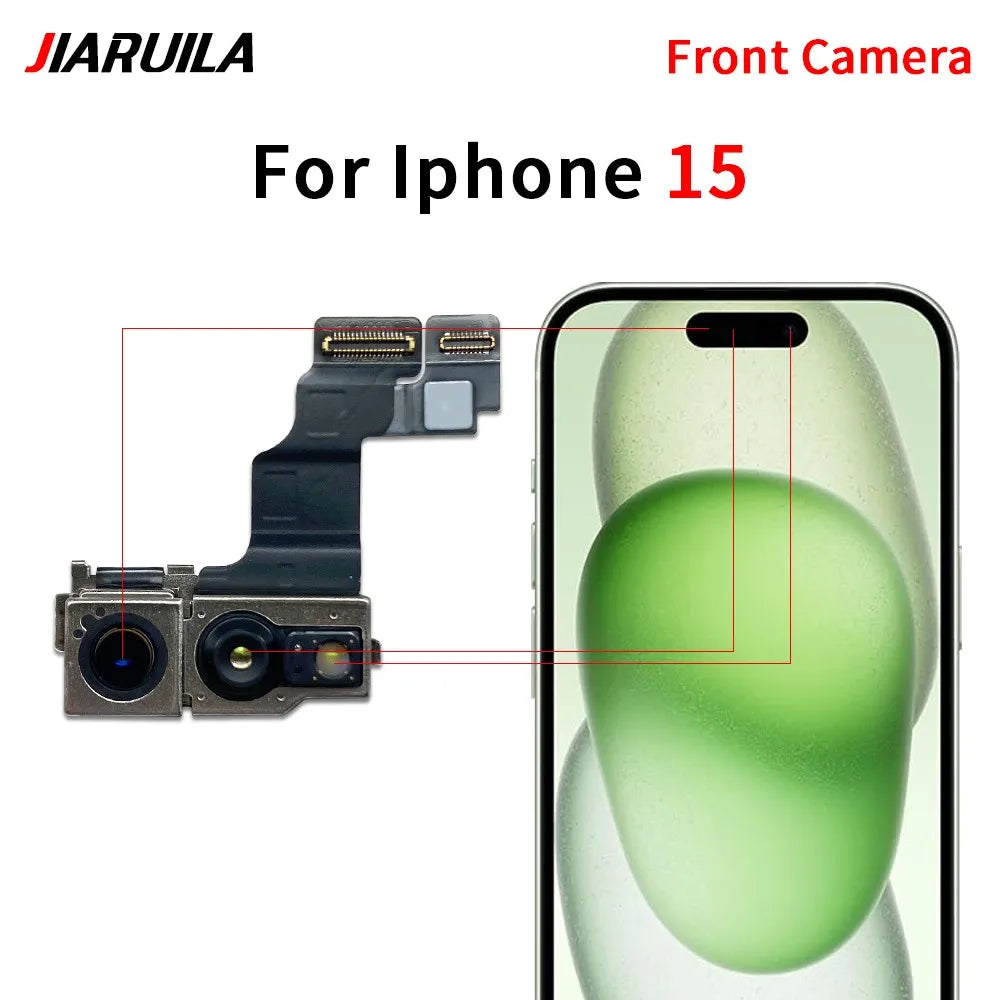 New Front Camera For IPhone 11 12 13 14 15 Pro Max Plus Mini Front Camera Flex Cable iPhone phone repair parts