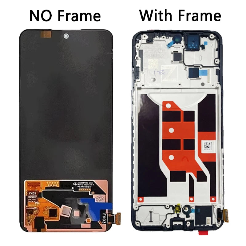 6.67"AMOLED For Oppo Reno12 F Reno 12F 4G/5G LCD Display Touch Screen Digitizer CPH2687 CPH2637 Display Replacement Oppo phone repair parts Realme phone repair parts