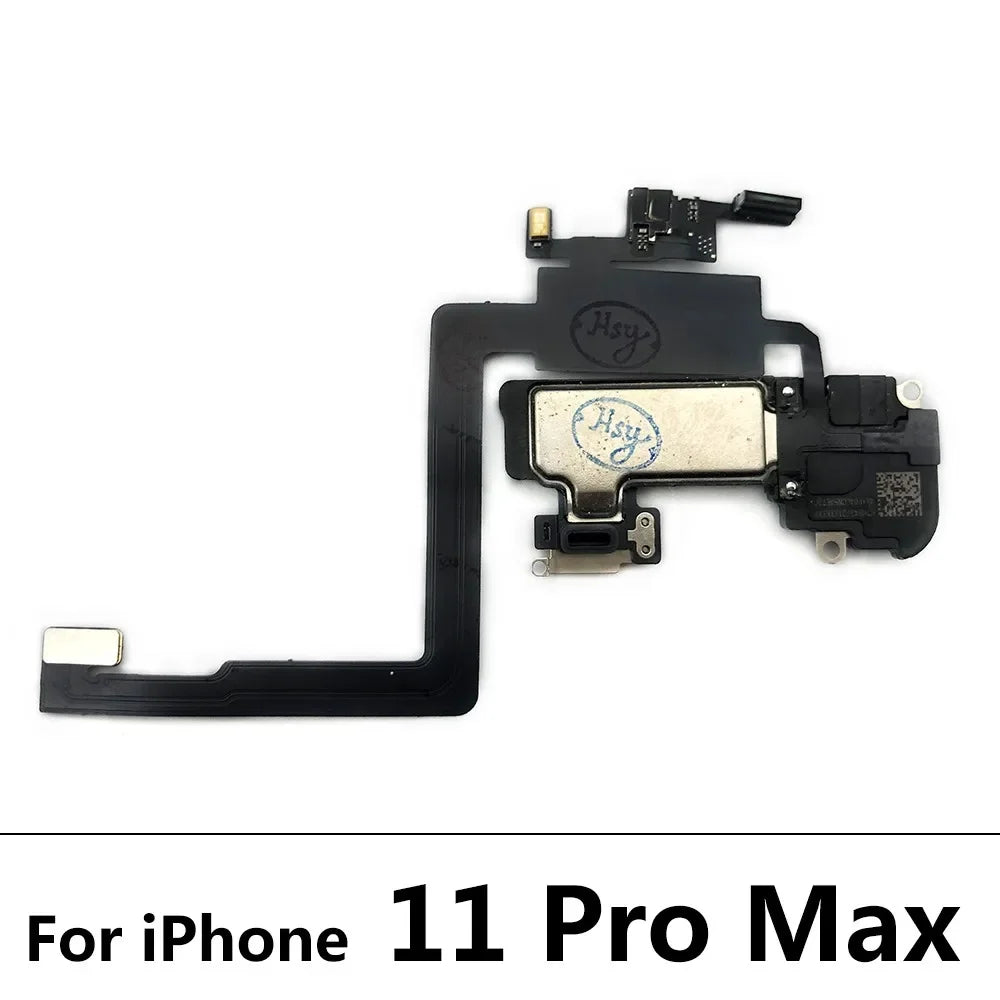 New Ear Speaker Earpiece Flex For iPhone X XR XS 11 12 Pro Max Mini Proximity Light Sensor Flex Cable Replacement Parts iPhone phone repair parts