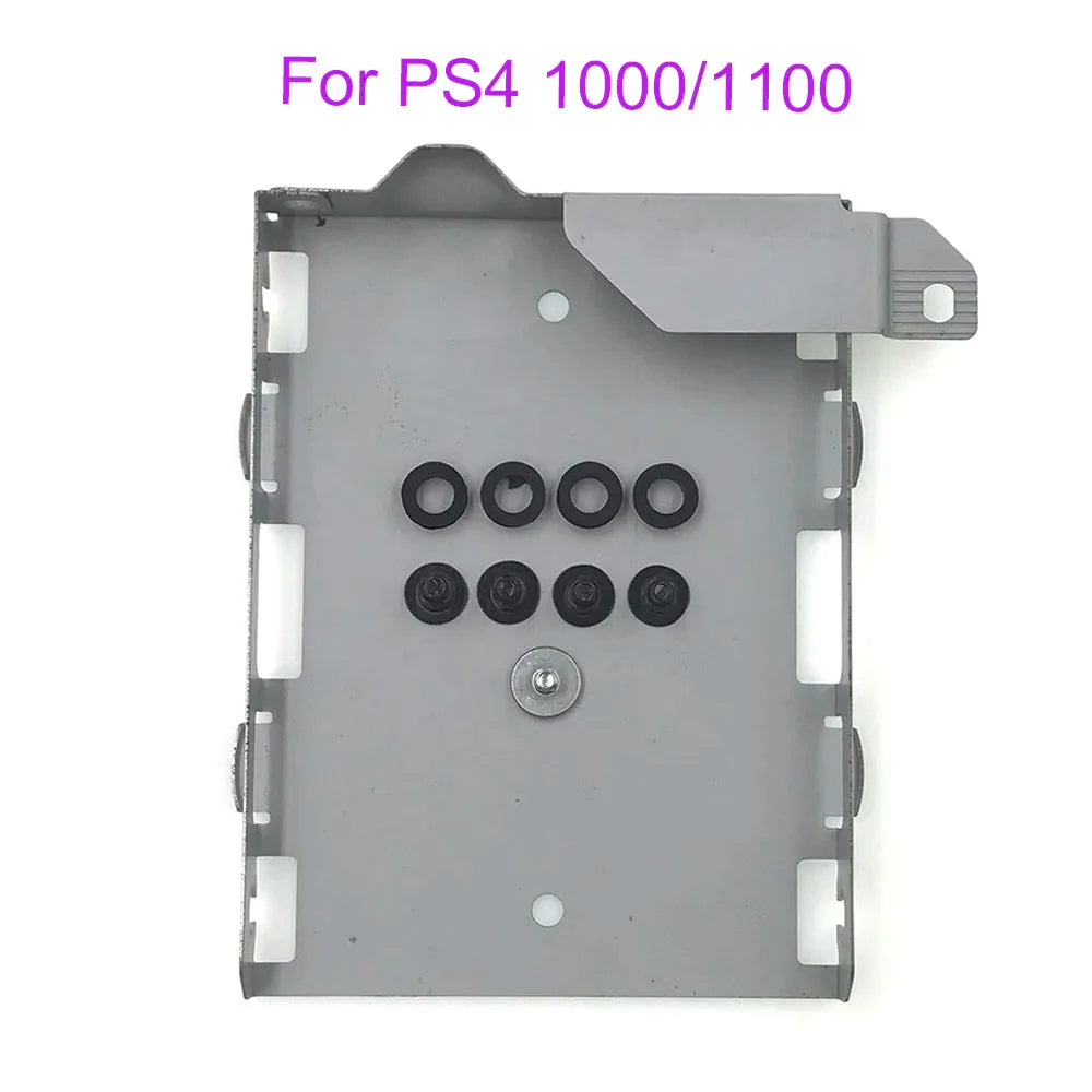 For PS4 1000 1100 1200 Slim Pro Hard Disk Drive Bracket for PS3 Slim 2500/3000 PS3 4000 HDD Metal Frame With Screws Game console repair parts