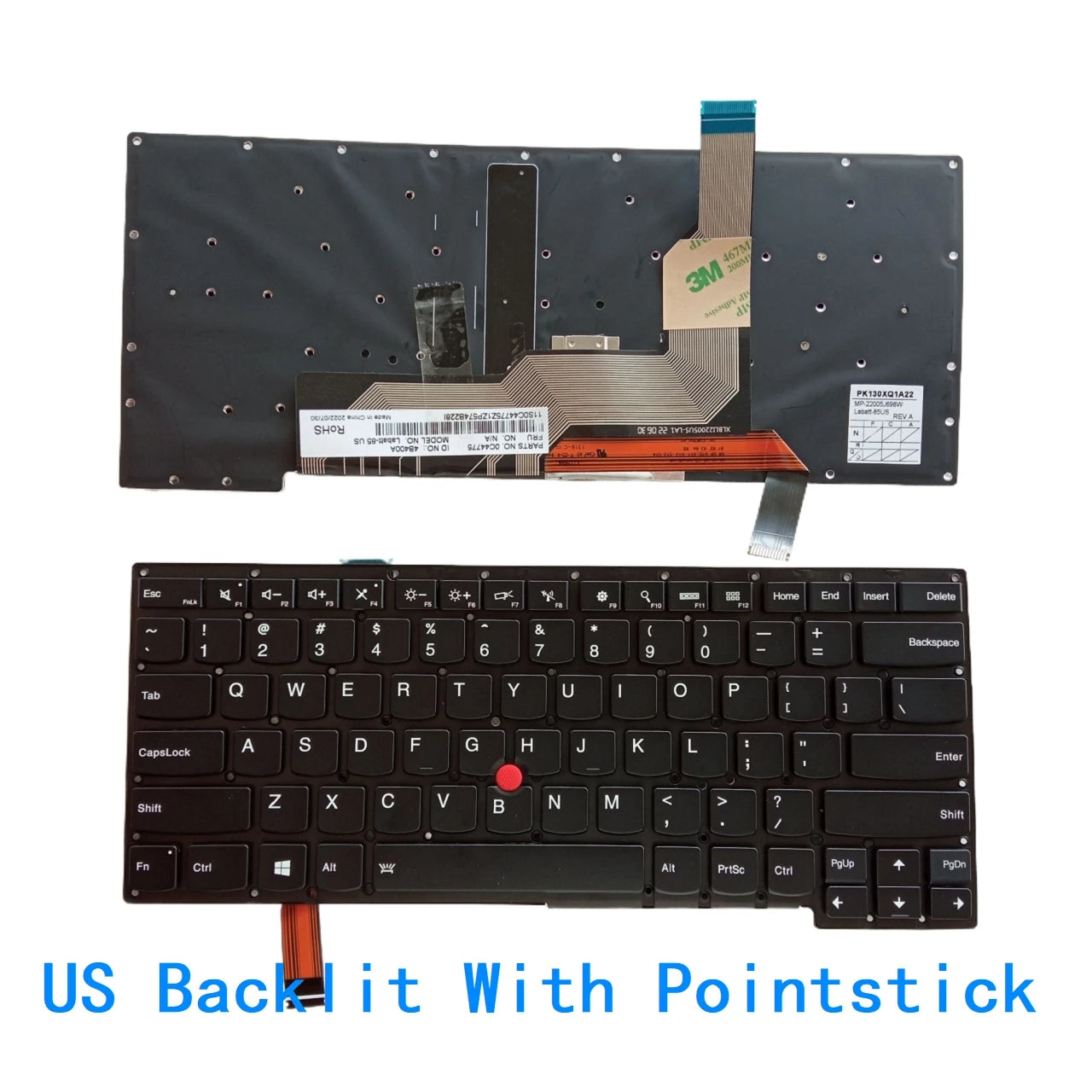 New US Spanish Language  Backlit Keyboard For Lenovo Thinkpad S3 S3-S431 S3-S440 S431 S440 Replacement Keyboard 0C44851 Lenovo laptop repair parts