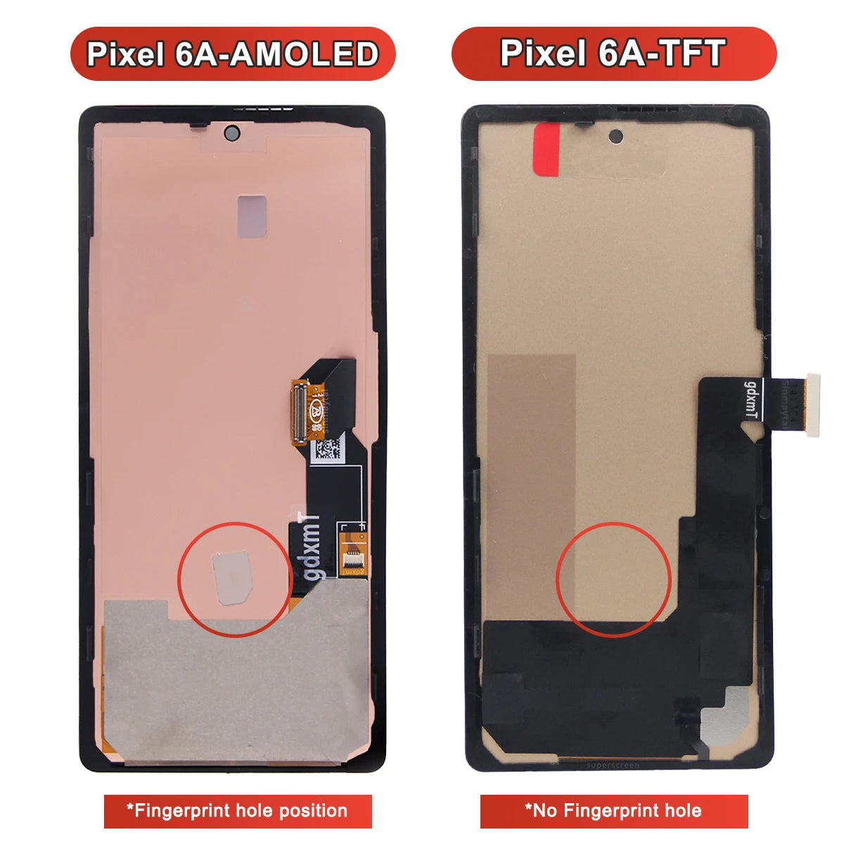 TFT For Google Pixel 6A GX7AS, GB62Z, G1AZG, GB17L LCD Display Touch Screen Digitizer Pixel 6a Lcd with frame 100% Tested ﻿ Google phone repair parts