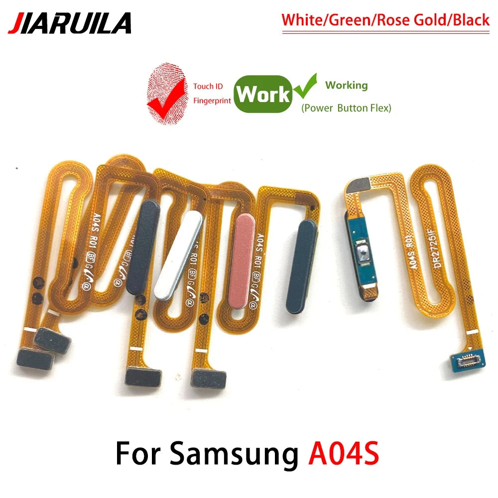 New For Samsung A03S A037F A04s A047F A05s A057F Fingerprint Sensor Home Return Key Menu Button Flex Cable Samsung phone repair parts