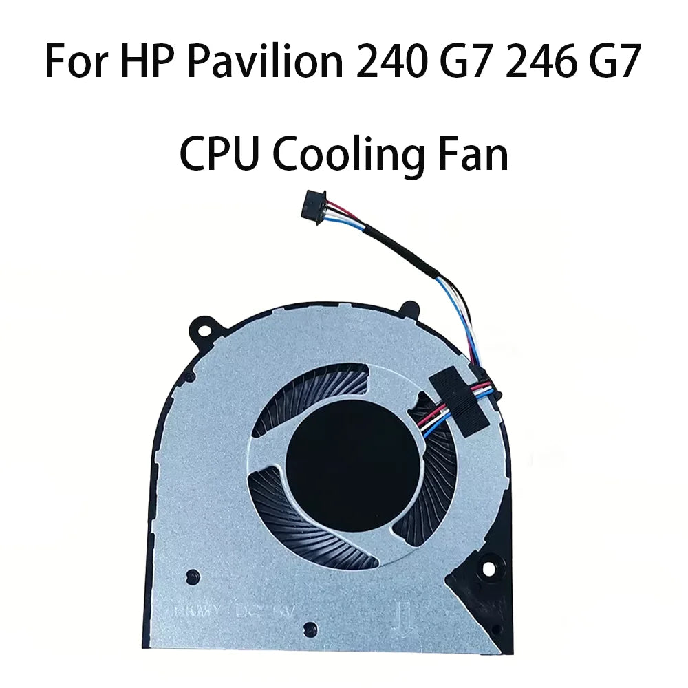 Original Fan  L23189-001 For HP Pavilion 240 G7 246 G7 14-CF 14-CK 14-CM 14-DK 14S-DK 14S-CF 14S-DP CPU Cooling Fan HP laptop repair parts