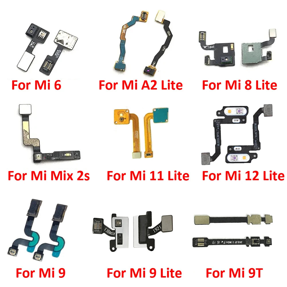 Proximity Distance Ambient Flash Light Sensor Flex Cable For Xiaomi Mi 5 Plus 6 8 A2 9 11 12 9T Lite Max 3 Mix 2 2S Xiaomi  Xiao mi phone repair parts