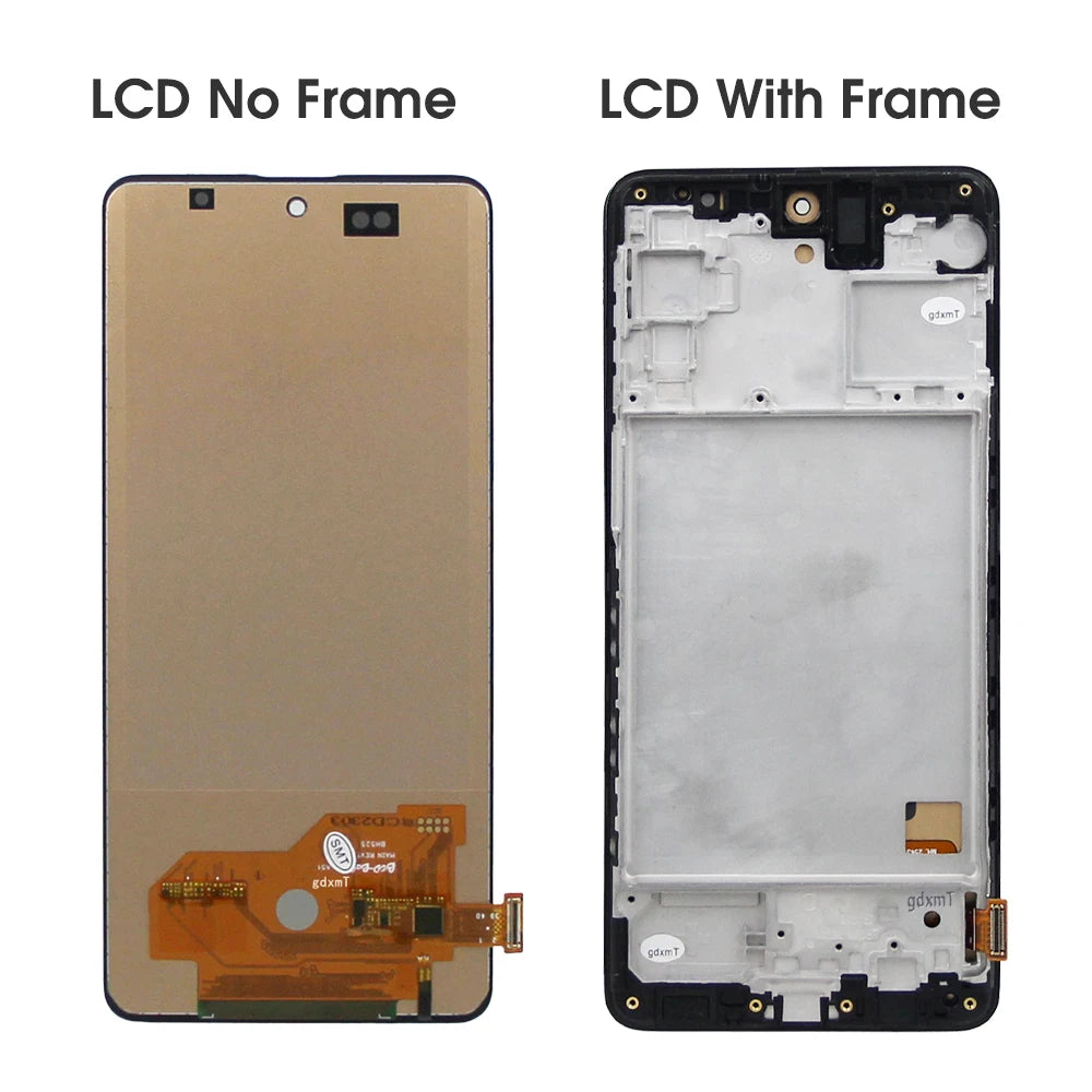 6.5" Super AMOLED Screen for SAMSUNG Galaxy M31S M317 M317F Lcd Display Touch Screen Digitizer with Frame Assembly Replacement Samsung phone repair parts