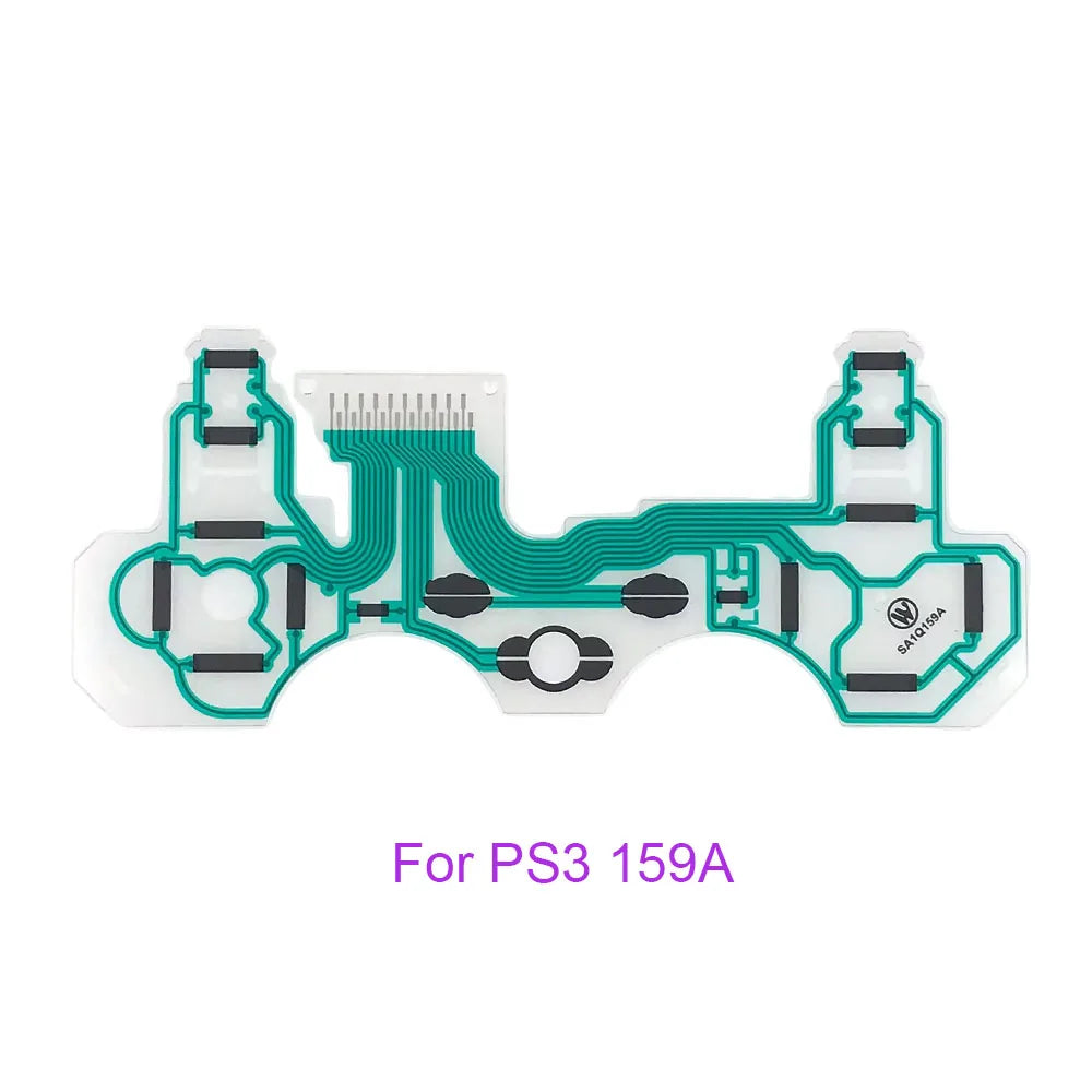 1-20set For PS2 PS3 PS4 Pro Slim JDS 030 040 050 Controller Conductive Film Keypad Flex Cable For PS5 Circuit Board Game console repair parts