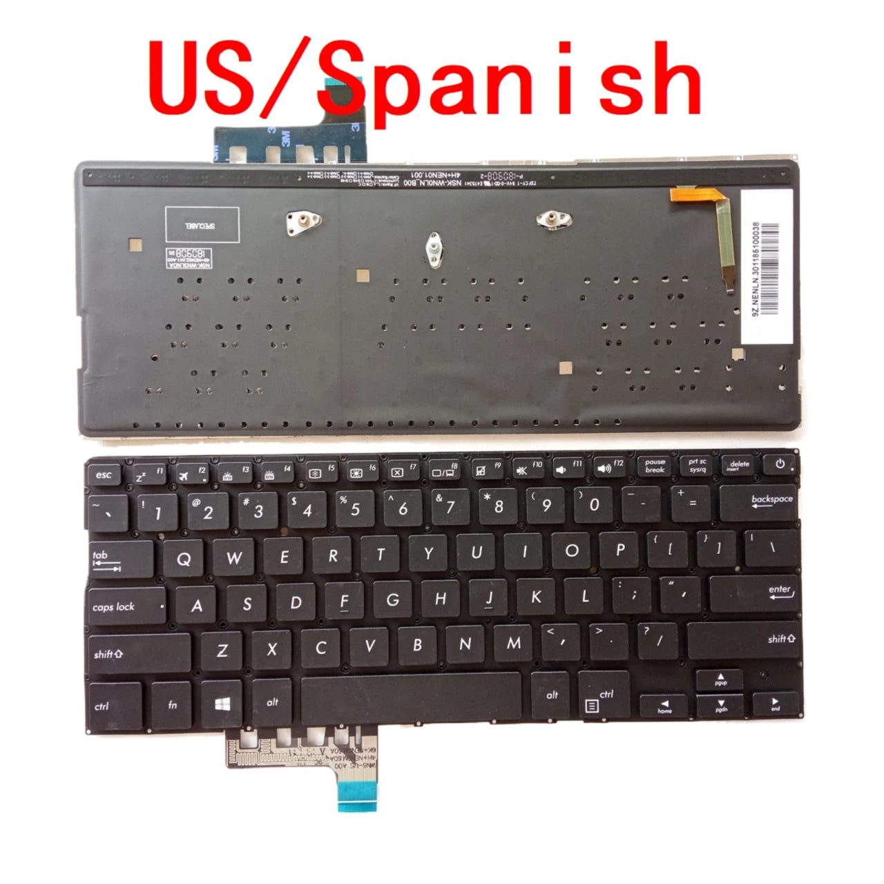 New US Spanish Laptop Backlit Keyboard For ASUS ZenBook 13 UX331 UX331U UX331UA UX331UAL UX331UN UX3310KN 9Z.NENBU.30R ASUS laptop repair parts