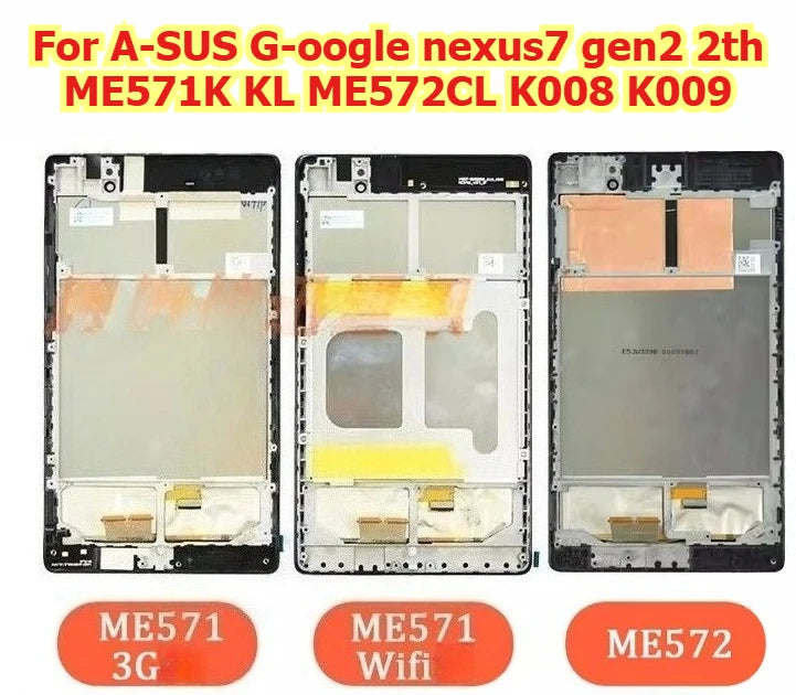 Tab lcd touch screen display panel for ASUS Google nexus7 gen2 2th ME571K KL ME572CL K008 K009 digitizer glass assembly Google tablet repair parts