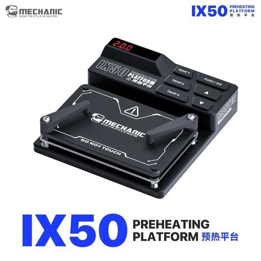 MECHANIC IX50 Smart BGA Rework Station 3-Memory Preset with 11-17 Hollow Modules for Electronics Phone Repair Professional Repair Tools