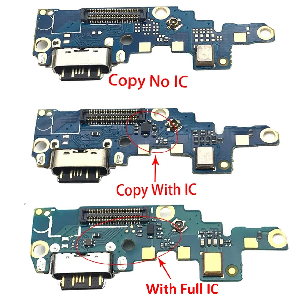 10Pcs, New For Nokia X6/ 6.1 Plus TA-1099/1103 USB Charge Port Jack Dock Connector Charging Board Flex Cable Nokia phone repair parts