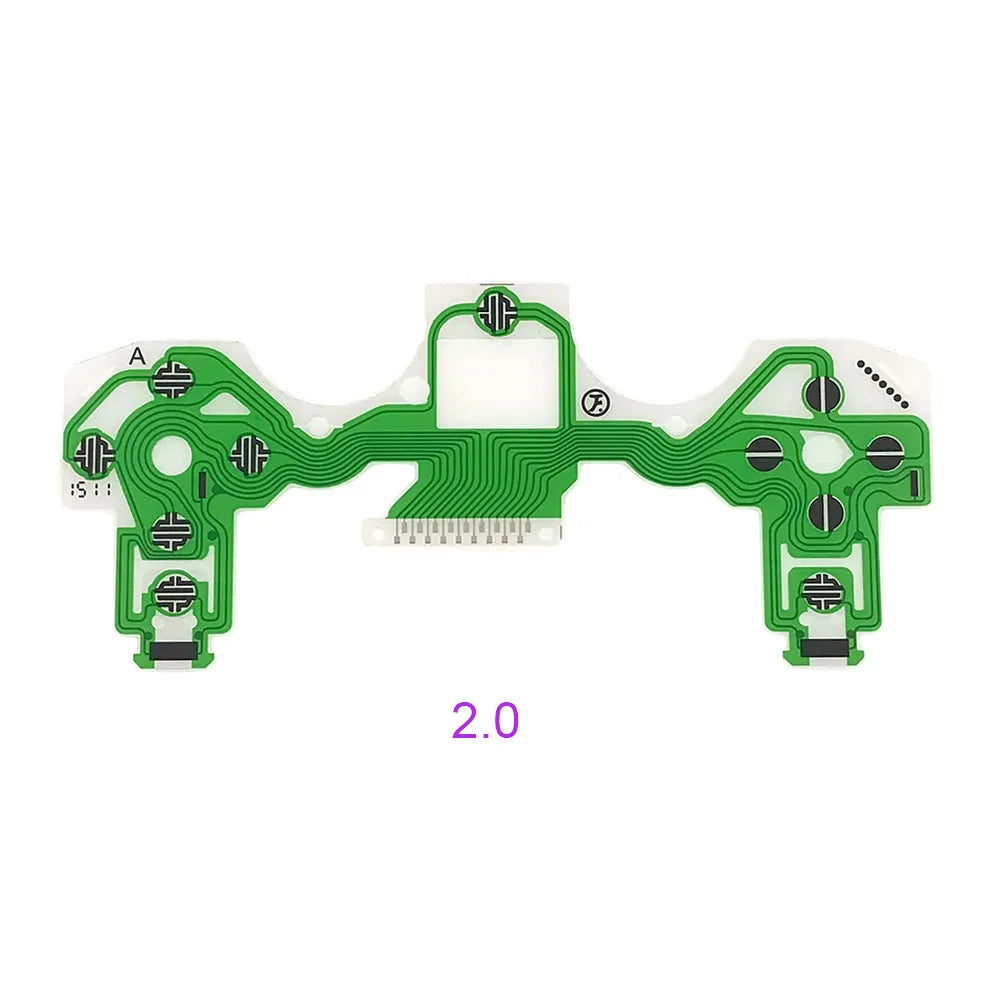 1-20set For PS2 PS3 PS4 Pro Slim JDS 030 040 050 Controller Conductive Film Keypad Flex Cable For PS5 Circuit Board Game console repair parts