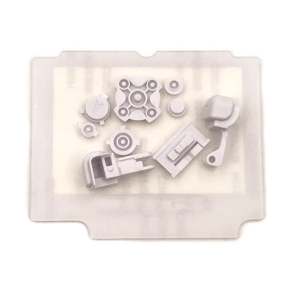1-5set Plastic/Glass Screen Lens For GBA SP Lcd Cover+Button Kit For Gameboy Advance SP Lens Protector With Back Sticker Game console repair parts
