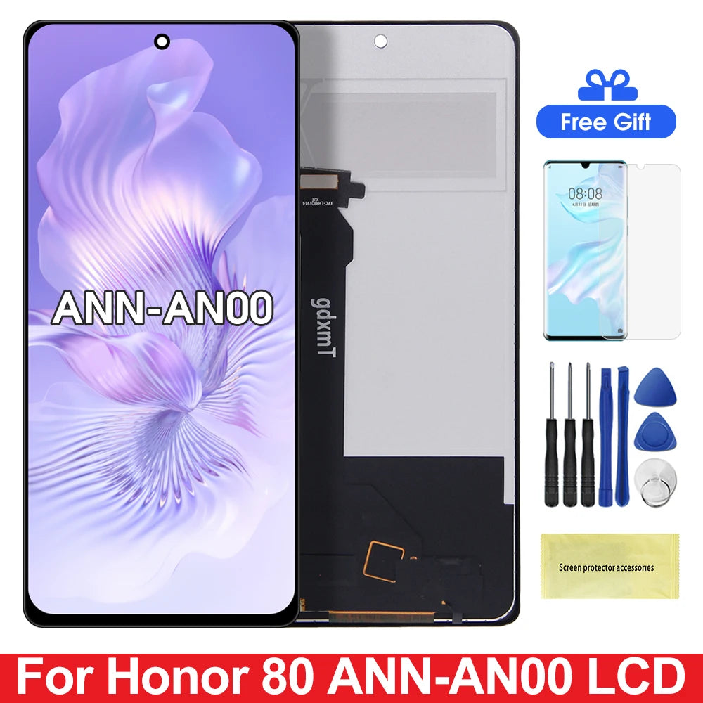 TFT Tested For Huawei For Honor 80 ANN-AN00 LCD Touch Screen Display Digitizer Assembly For Honor 80 LCD Replacement Part Honor phone repair parts