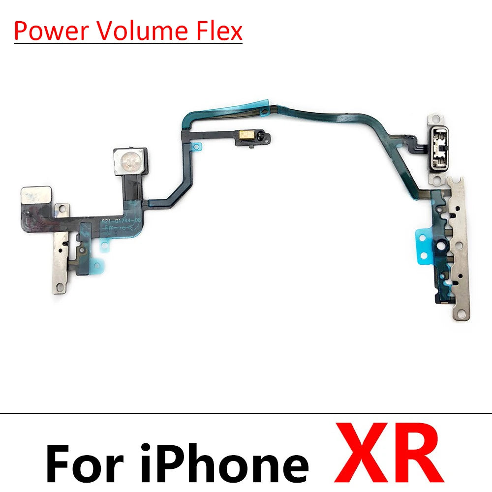 10Pcs/Lot, Power On Off Volume Side Button Key Flex Cable For IPhone 7 7G 8 8G Plus X XR XS Max Replacement Parts iPhone phone repair parts