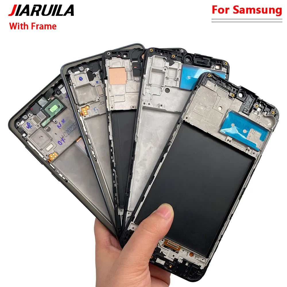 5Pcs, New LCD Display With frame Touch Digitizer Assembly For Samsung A31 A51 A20 A30 A30s Screen Replacement Samsung phone repair parts