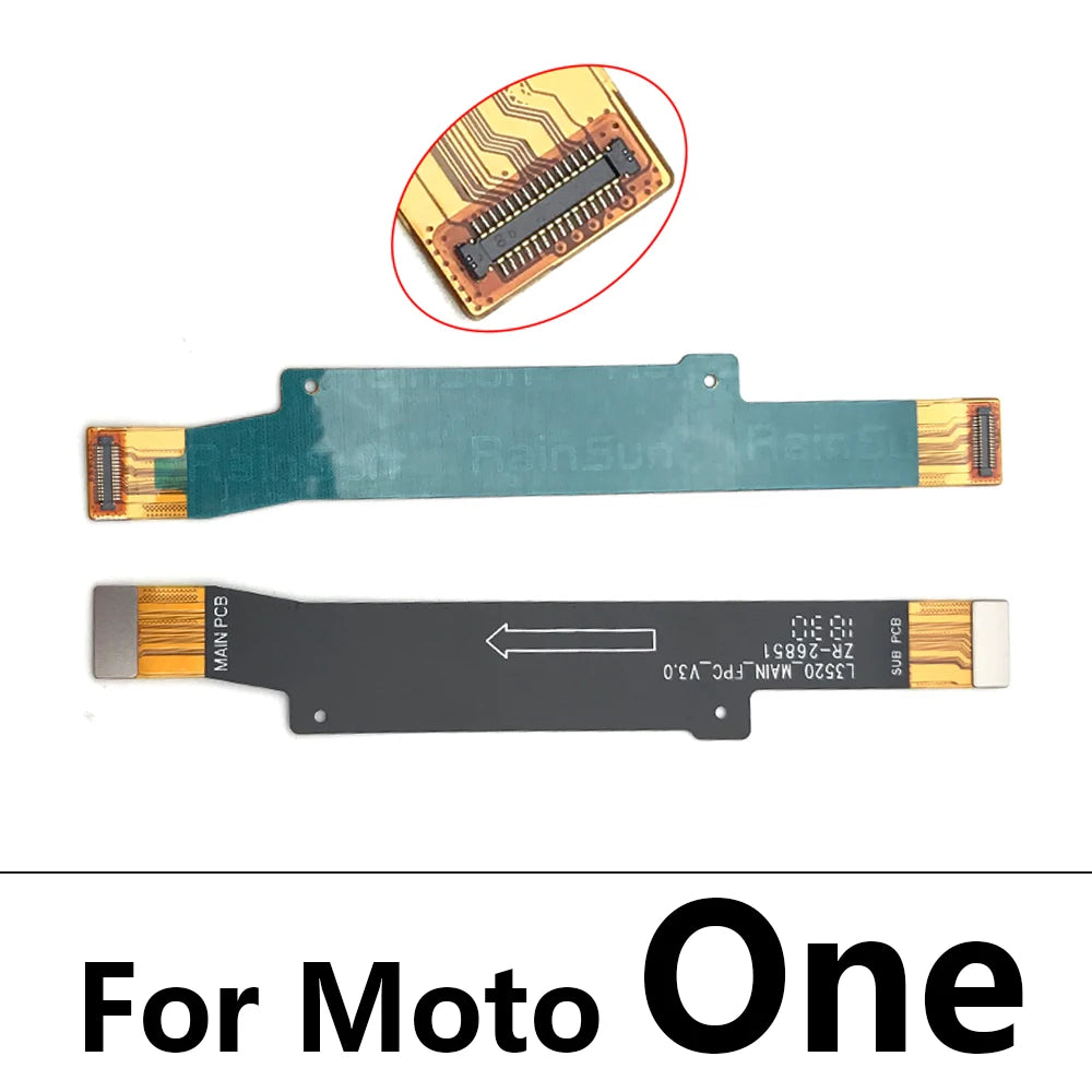 28Pcs，Main Board Mainboard Connector Flex Cable For Motorola Moto G7 G8 G9 Plus Play Power One Hyper Macro Fusion Vision Motorola phone repair parts