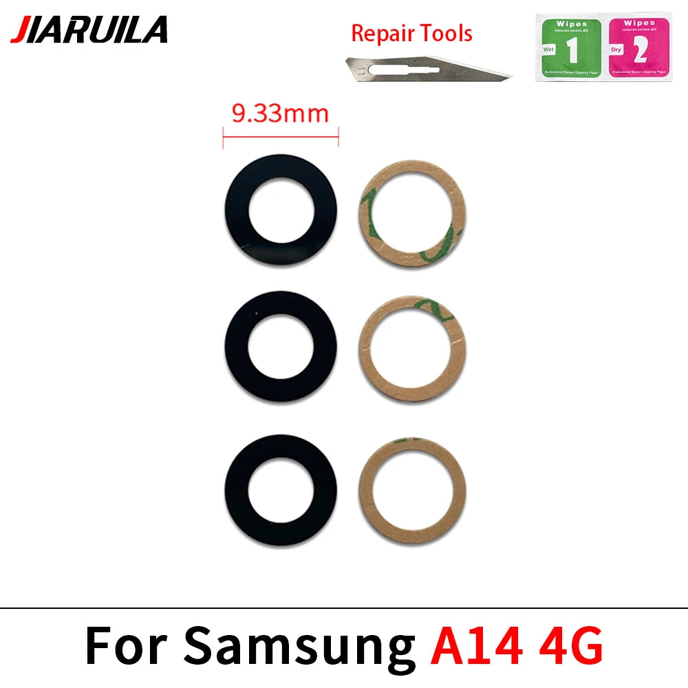 New Rear Back Camera Glass Lens For Samsung A04 A04s A04e A14 A24 A34 A54 A05 A05s A15 A25 A35 A55 4G 5G With Adhesive