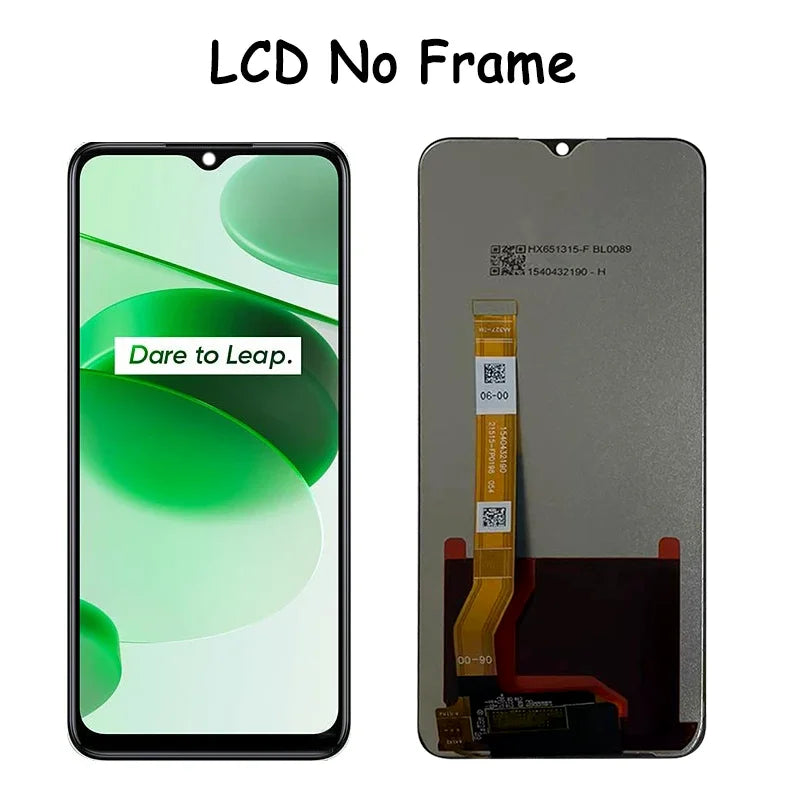 6.6" High Quality For OPPO Realme C35 RMX3511 LCD Display Touch Screen Digitizer Assembly Replacement For RealmeC35 LCD  Oppo phone repair parts