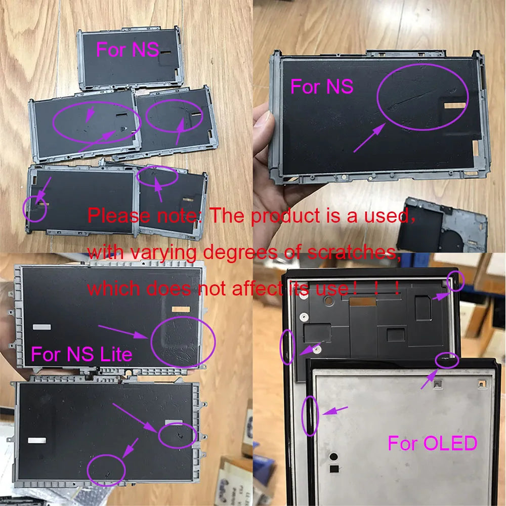 Game Console Front Frame Middle Metal Cover For Nintendo NS Switch 2 / OLED / LITE / Switch Battery Holder Heat Dissipation Shel Game console repair parts