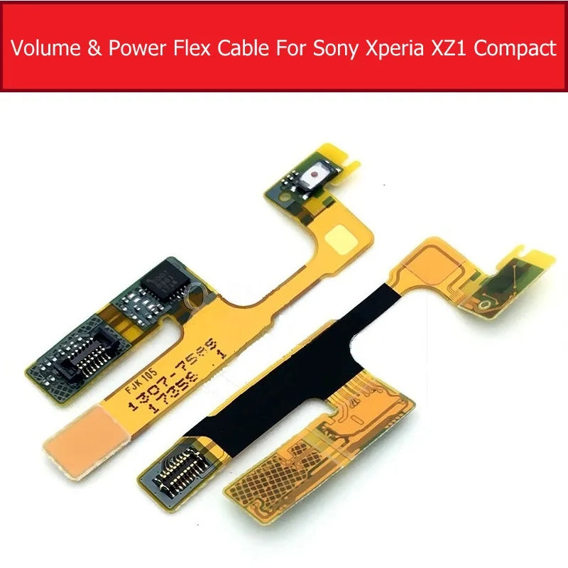Power & Volume Flex Cable For Sony Xperia XA1/XA1 Plus/XA1 Ultra/XZ1/XZ1 Compact Main Side key Switch Button Flex Ribbon Repair Sony phone repair parts