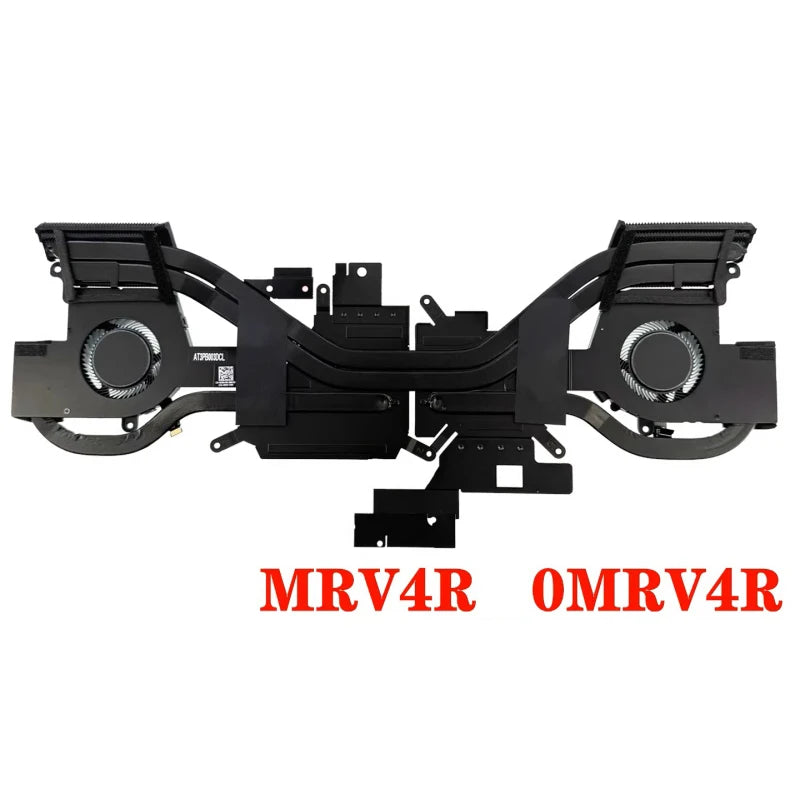 NEW Original LAPTOP CPU GPU Cooling Fan With Heatsink For DELL Alienware X14 R1 0MRV4R 0198CH DC28000YFD0/05PF30 DC28000YED0 Dell laptop repair parts