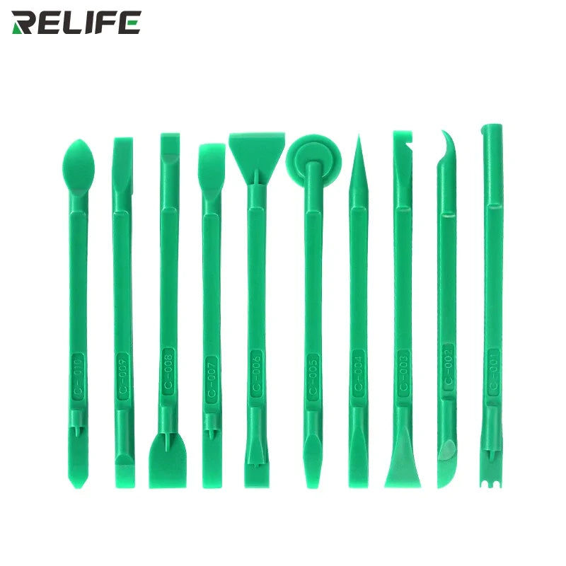 RELIFE RL-049C 10 IN 1 Multifunctional Disassembly Tool Set for Dismantling Mobile  Phones High Quality Bilateral Crowbar Kit Professional Repair Tools