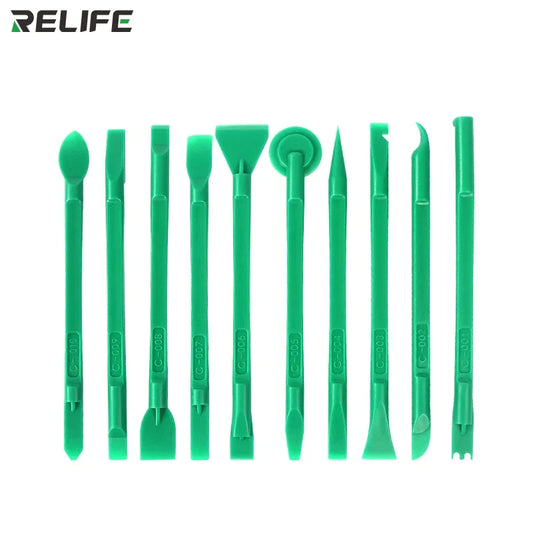 RELIFE RL-049C 10 IN 1 Multifunctional Disassembly Tool Set for Dismantling Mobile  Phones High Quality Bilateral Crowbar Kit Professional Repair Tools