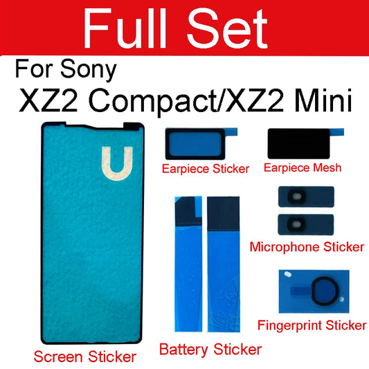 LCD Screen Display Adhesive Ear Speaker Mesh Battery Sticker For Sony Xperia XZ2 Compact Mini XZ2C H8324 Mic Fingerprint Glue Sony phone repair parts