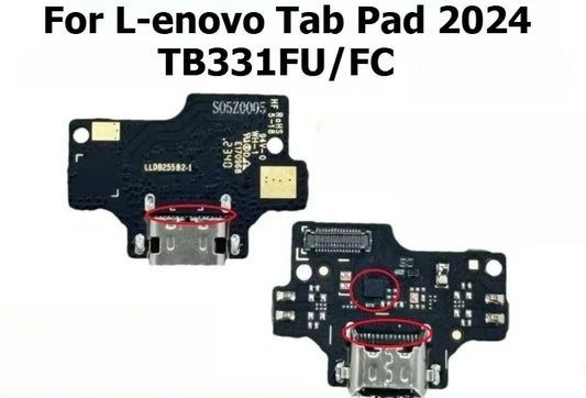 USB Charging Port Connector Plug Jack Charge Dock Board Flex Cable For Lenovo Tab Pad 2024 TB331FU/FC cable repair Lenovo tablet repair parts