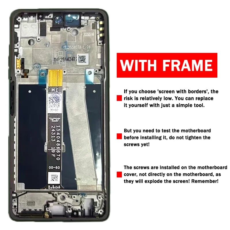 6.8'' IPS LCD  For Moto G Power 2025 LCD For Motorola Moto G Power (2025) XT2515-1 LCD Display Touch Screen Digitizer Assembly Motorola phone repair parts