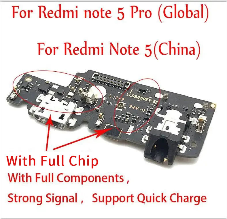 USB Charger Charging Dock Port Connector SUP board Flex Cable For Xiaomi Redmi Note 8T 9S 9 4 4X 5 5A 6 3 Pro Se 152mm  Xiaomi  Xiao mi phone repair parts