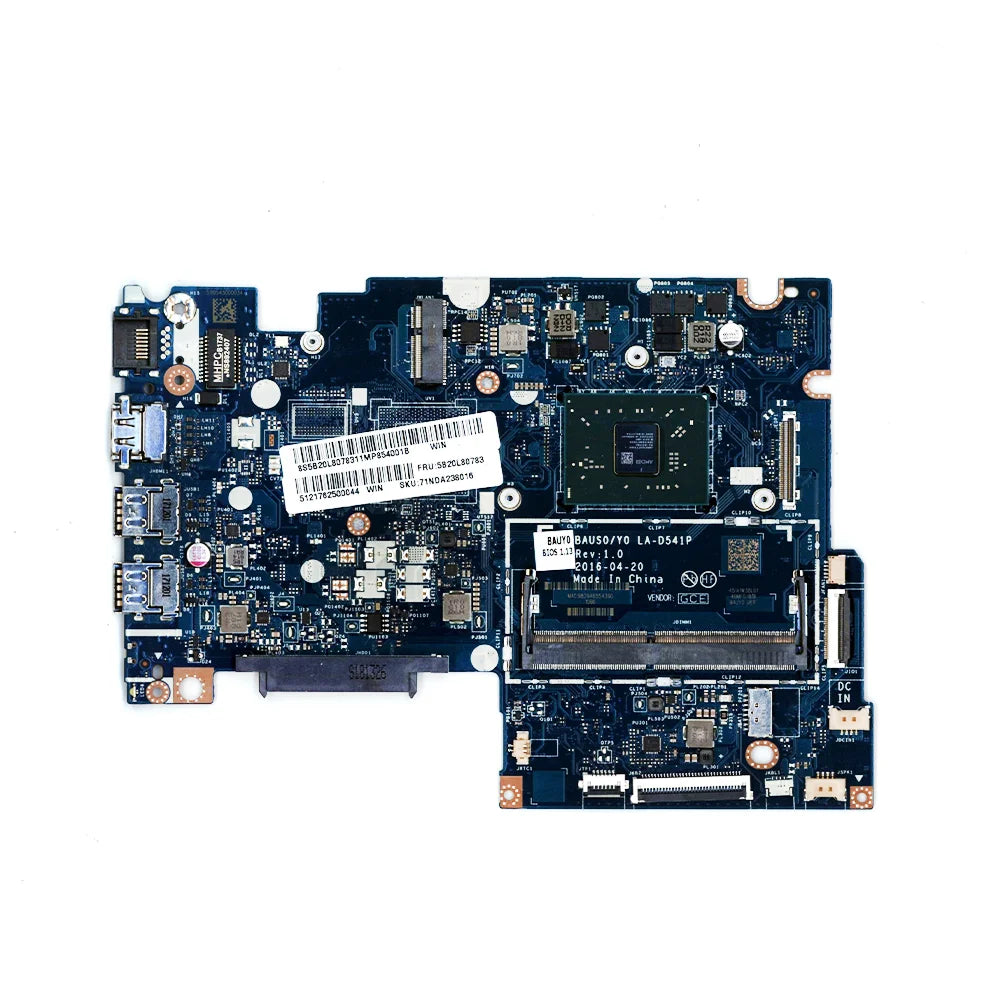 Laptop Motherboard For Lenovo Yoga 510-14AST LA-D541P With CPU：A6-9210 A9-9410 AMD 80S9 FRU:5B20L80791 5B20L80783 Lenovo laptop repair parts
