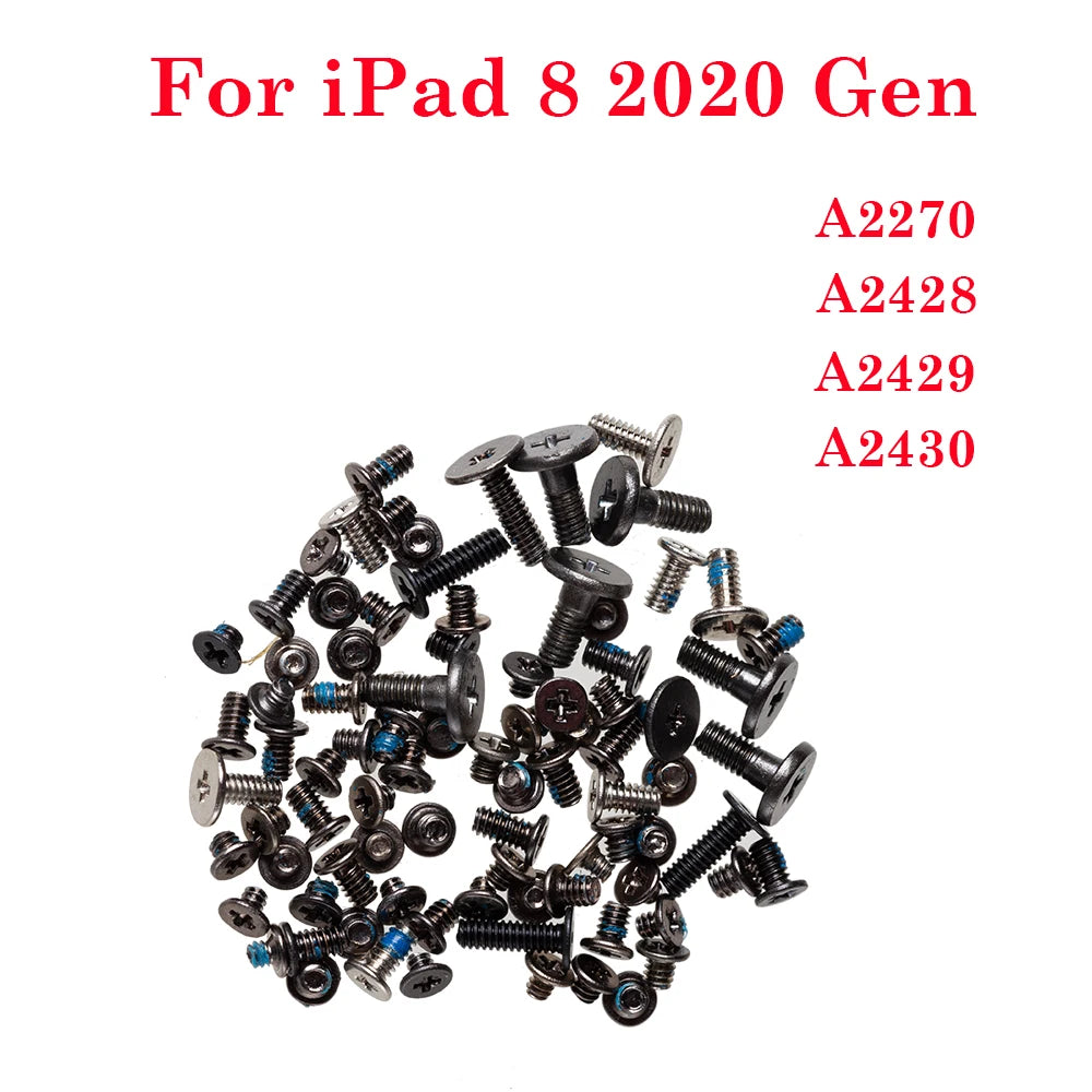 Inner Accessories Bottom Bolt Full Screw Set For iPad 2 3 4 5 6 7 8 9 10 5th 6th 7th 8th 9th 2017 2018 2019 2020 2021 Air 1 2 iPad tablet repair parts