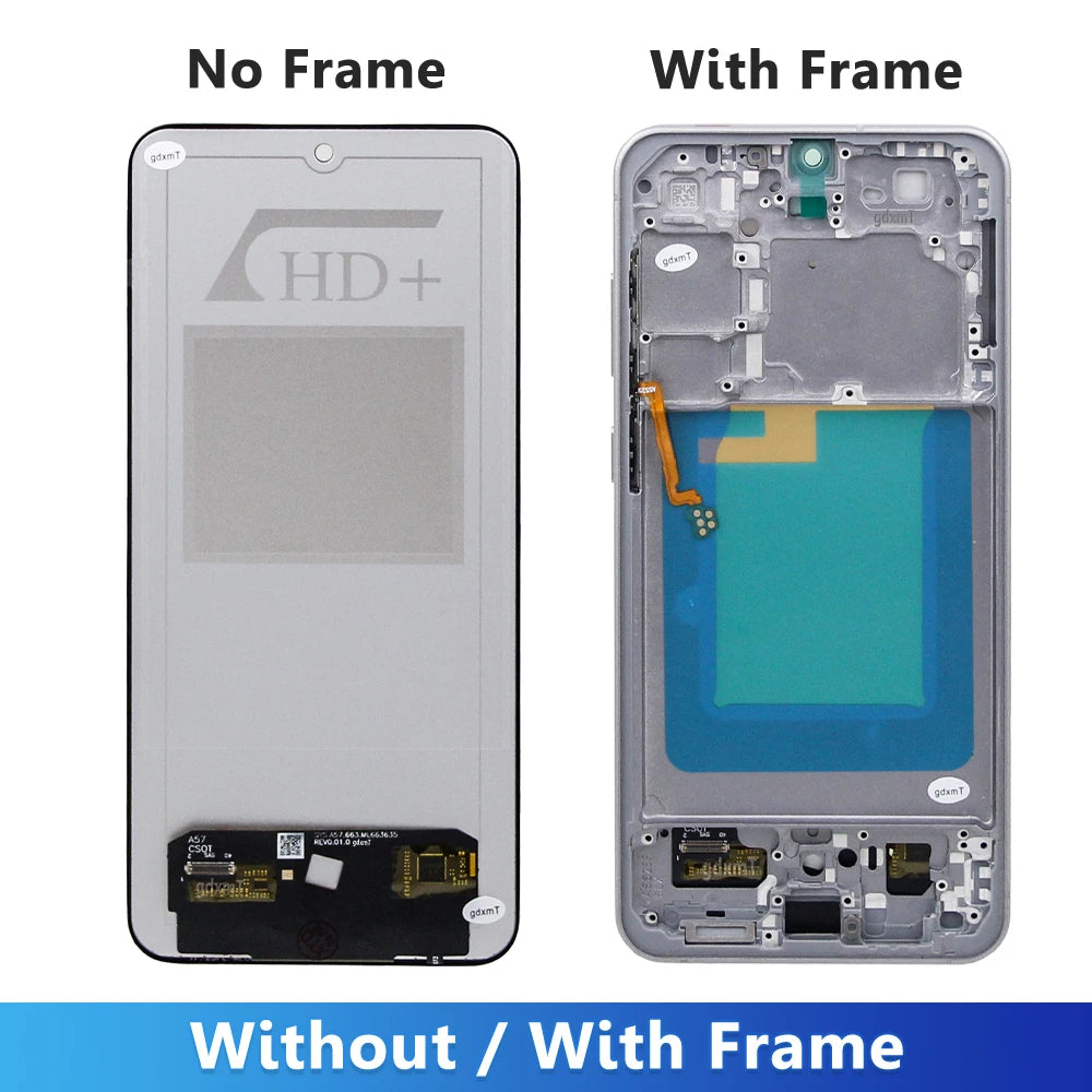 S25 FE Screen For Samsung S25 FE SM-S731B, SM-S731B/DS LCD Display With Touch Screen Digitizer Replacement Part 100% Tested Samsung phone repair parts