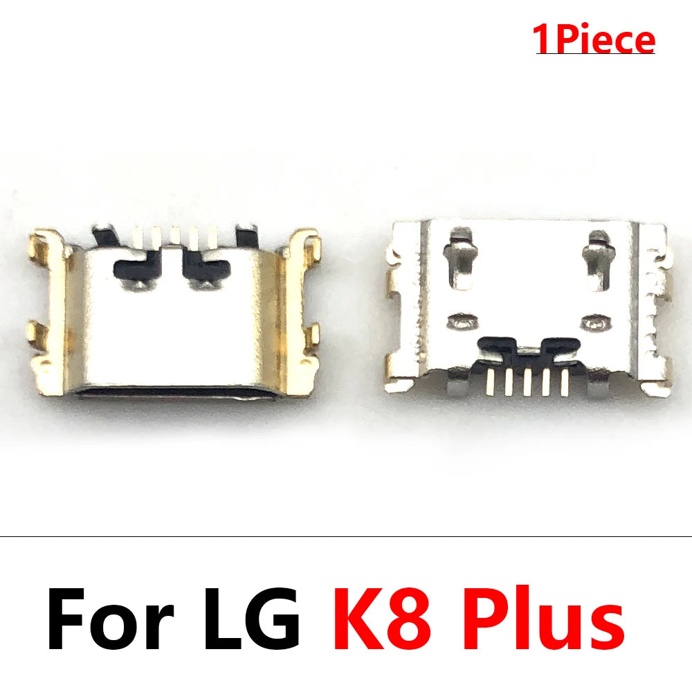 100Pcs USB Charging Port Connector Charge Jack Socket Plug Dock For LG K9 K11 K41s K51 K51s K52 K42 K50 K50s K50 K10 K12 Plus LG phone repair parts
