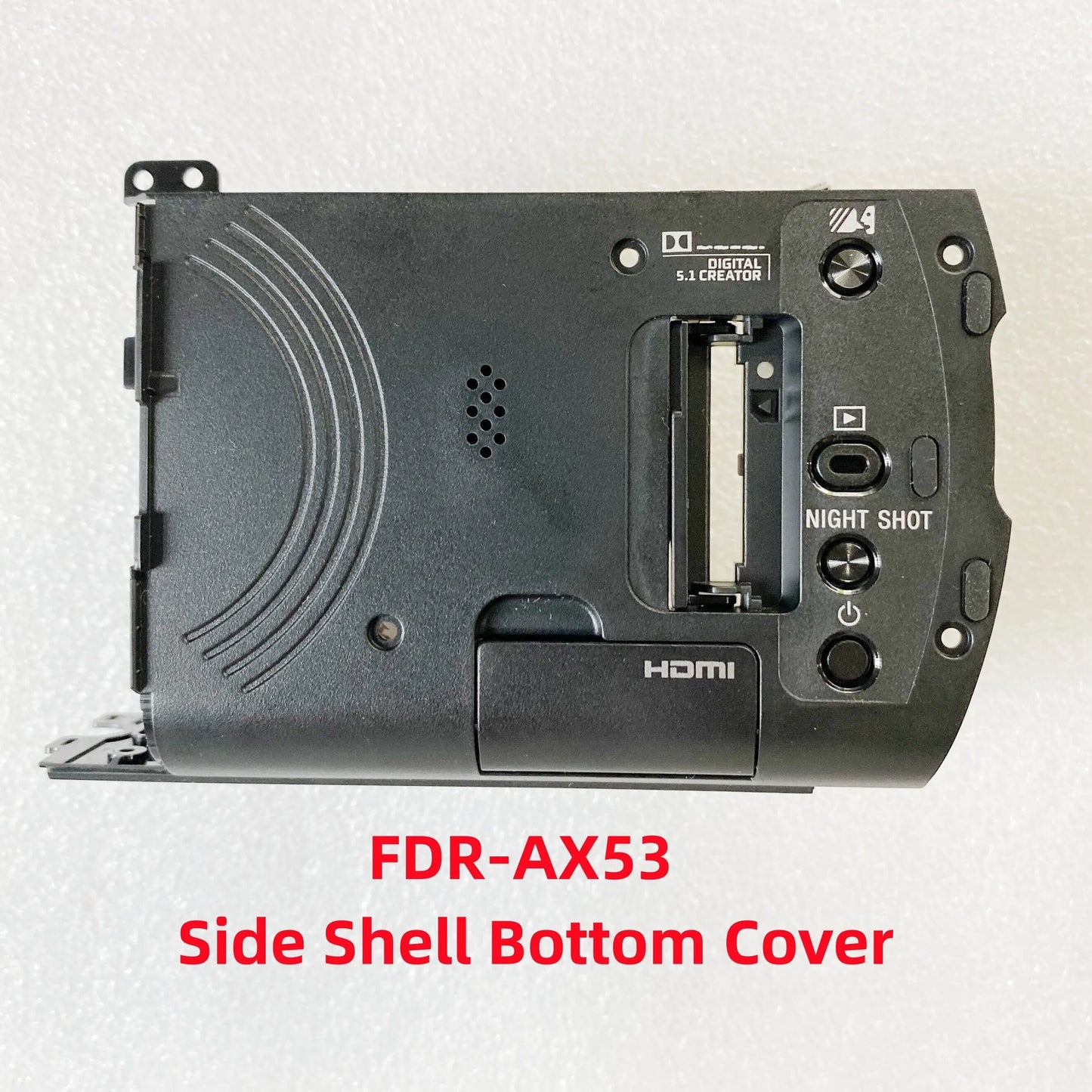 New For Sony FDR-AX53 Rear Cabinet Side Shell Bottom Case Cover Assy Repair Parts Digital Camera repair parts
