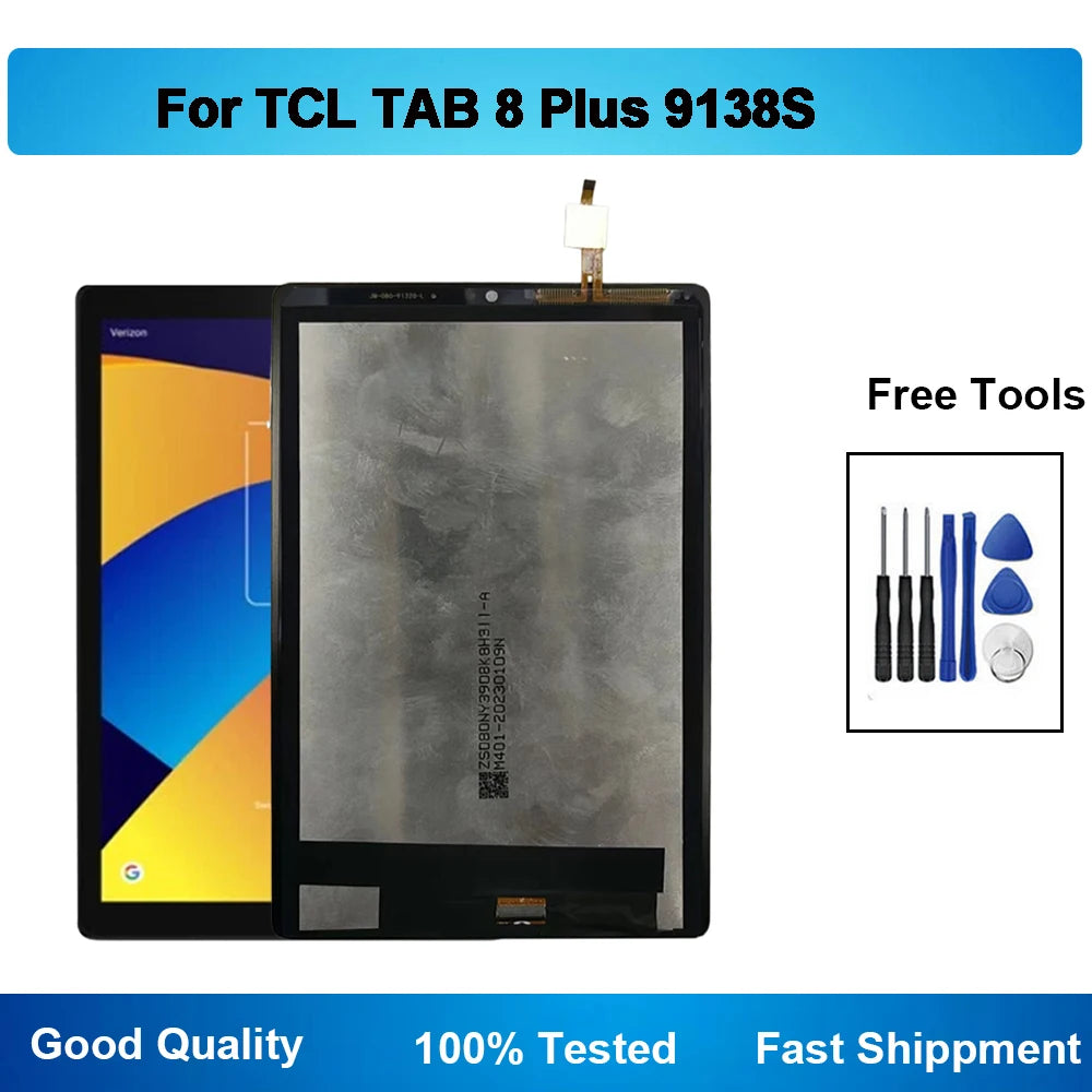 For TCL Tab 8 Plus 9138S Tablet LCD Display Touch Screen Full Assembly Replacement Tablet repair parts
