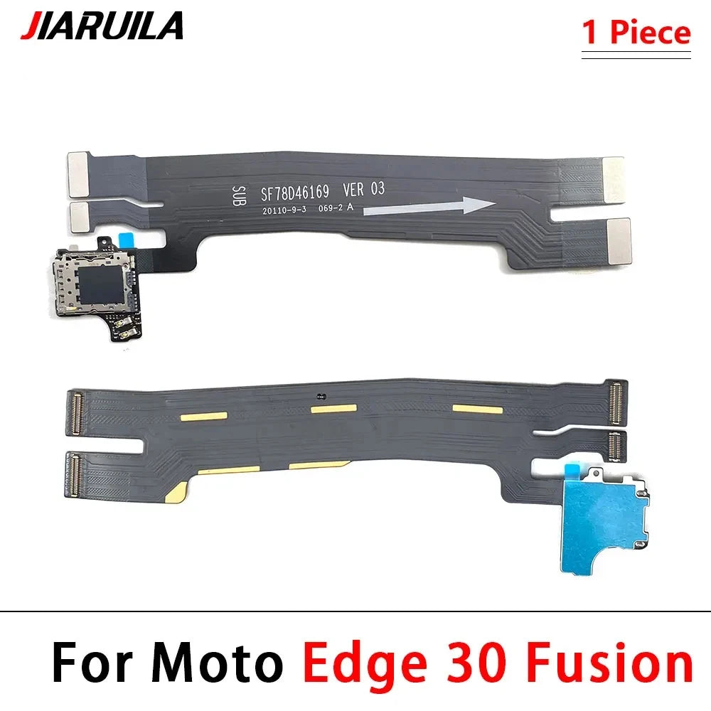 10Pcs, SIM Card Reader Holder Connector Socket Slot Main Flex Cable For Moto Edge 20 30 40 X30 Pro Neo Fusion Lite Ultra Plus Motorola phone repair parts