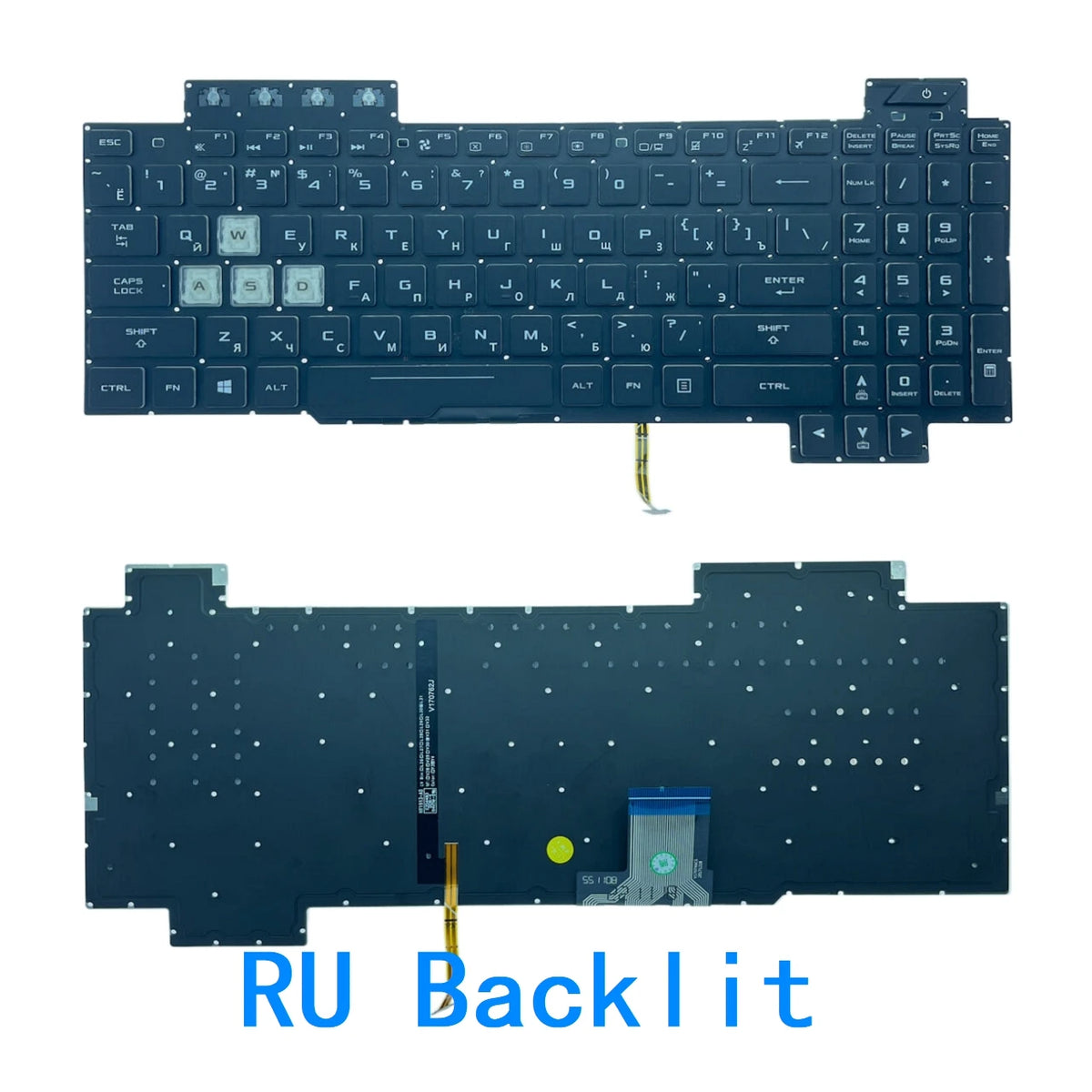 New US Russian Spanish Language  RGB Keyboard For ASUS ROG FX504 FX504GD FX504GE FX504GM FX80 FX80GM FX505 FX86 FX705 ASUS laptop repair parts
