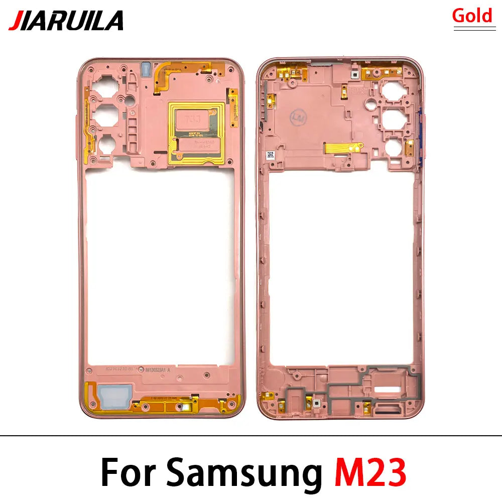 New Middle Frame For Samsung M23 M52 M53 M51 M54 M62 M35 5G M526B M536B M625F Door Housing Bezel Repair Parts Samsung phone repair parts