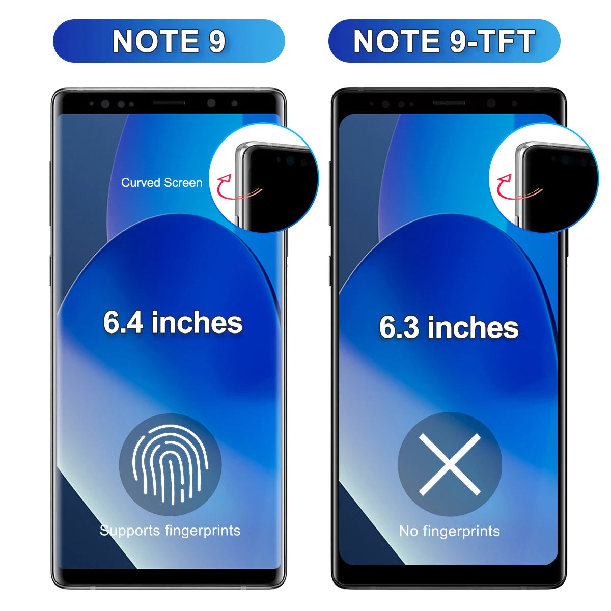 Screen for Samsung Galaxy Note9 N960F N960F/DS N960U Lcd Display Digital Touch Screen with Frame for Samsung Note 9 Assembly Samsung phone repair parts