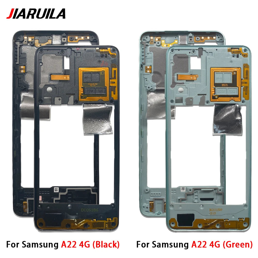 10Pcs, New For Samsung A22 A32 4G 5G A225F A226B A325F A326B Housing Middle Frame Bezel Middle Plate Cover Samsung phone repair parts