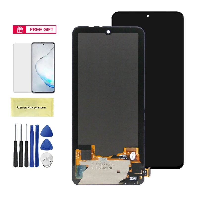 6.67" Super AMOLED Poco F3 Display Screen, for Xiaomi Poco F3 M2012K11AG Lcd Display Digital Touch Screen with Frame Replacement Xiaomi phone repair parts