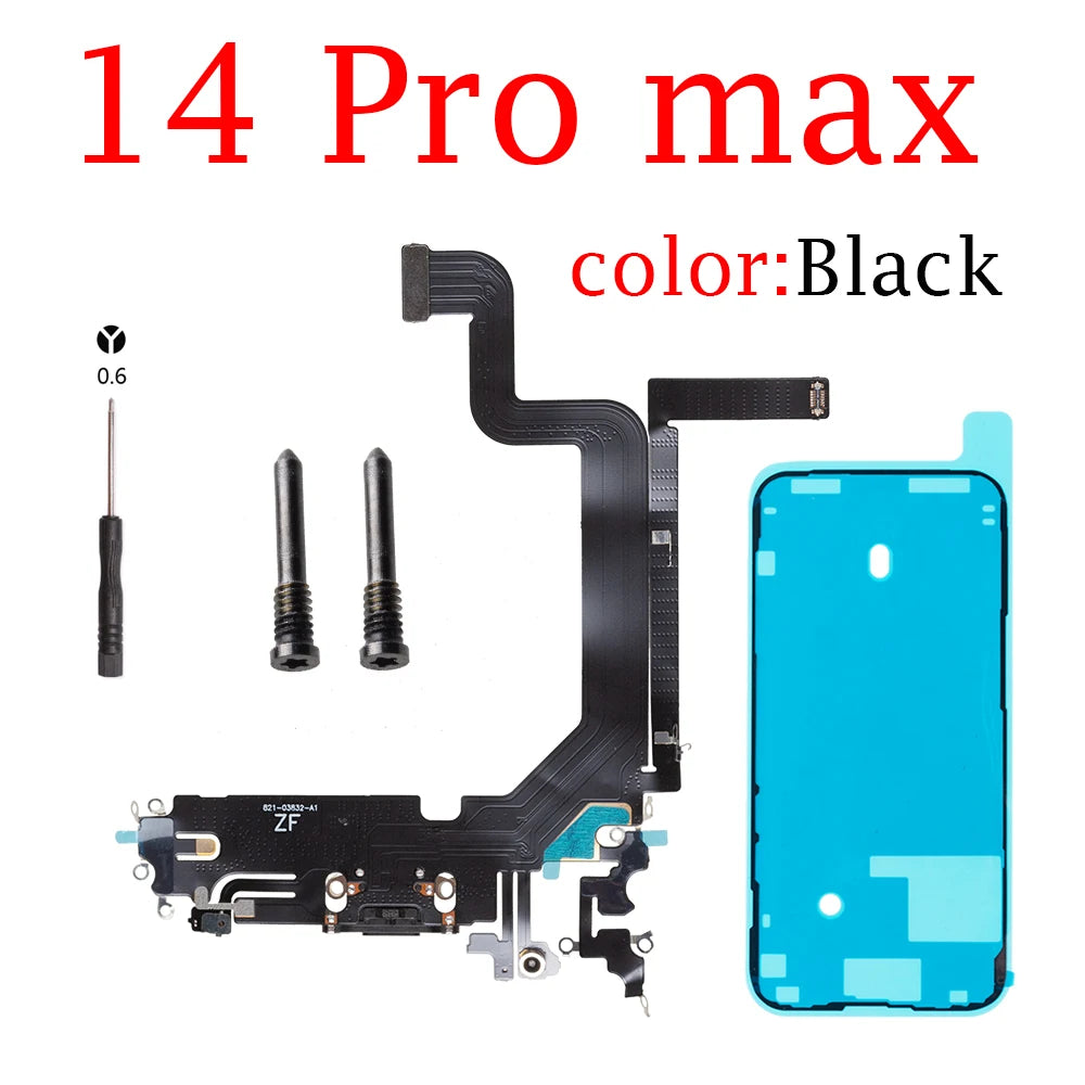 Charging Flex Cable for iPhone 11 12 mini 13 14 Pro max Dock Connector USB Charger Port Ribbon iPhone phone repair parts