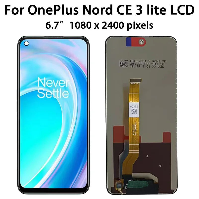 AAA+ For OnePlus Nord CE 3 Lite CE3 Lite LCD Display Touch Screen Digitizer Assembly Compatible with CPH2467 CPH2465  OnePlus phone repair parts